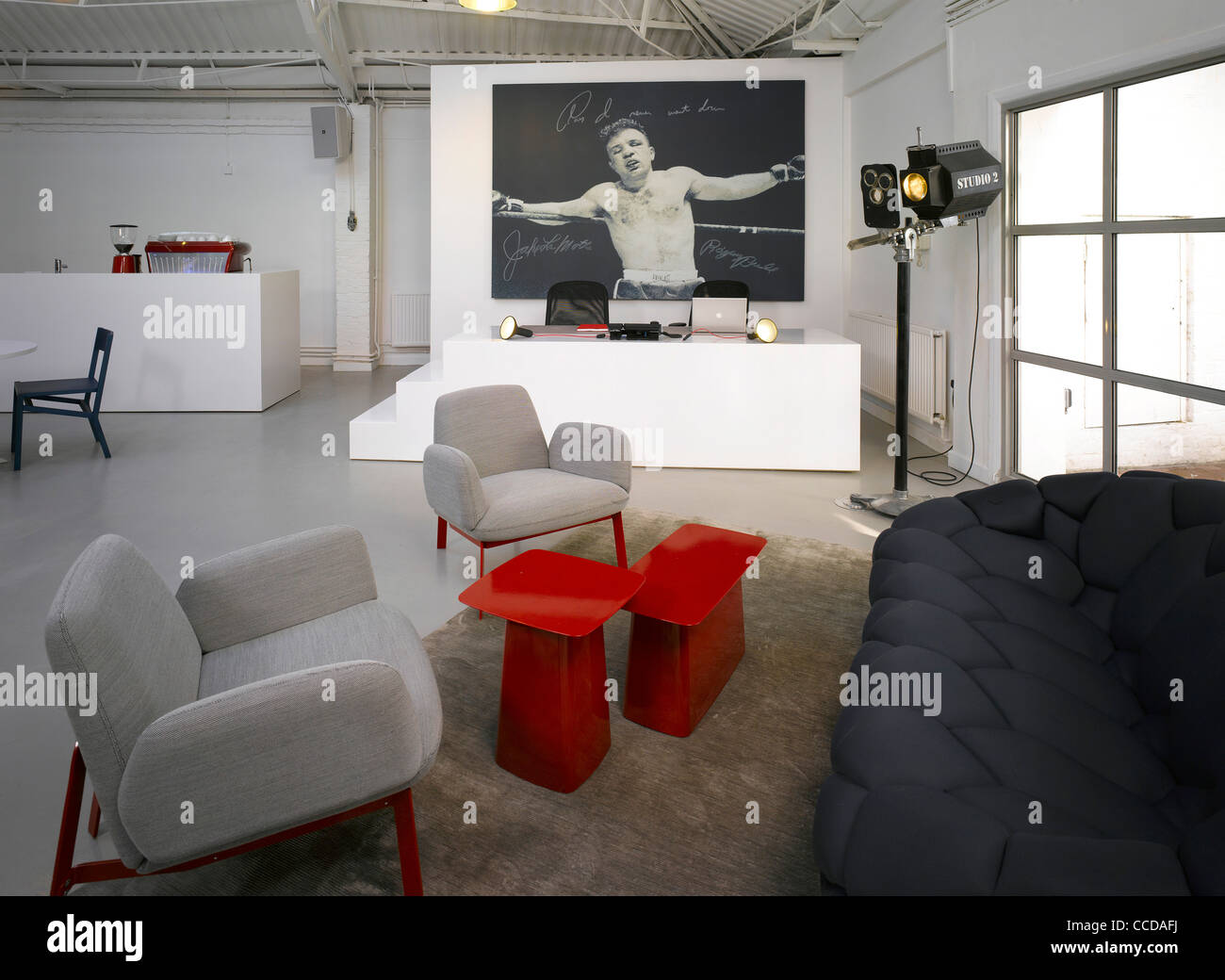 Renovation Of An Architect?S Office (John Mcaslan + Partners) Into A Bright And Vibrant Office For Expanding Film Production Stock Photo