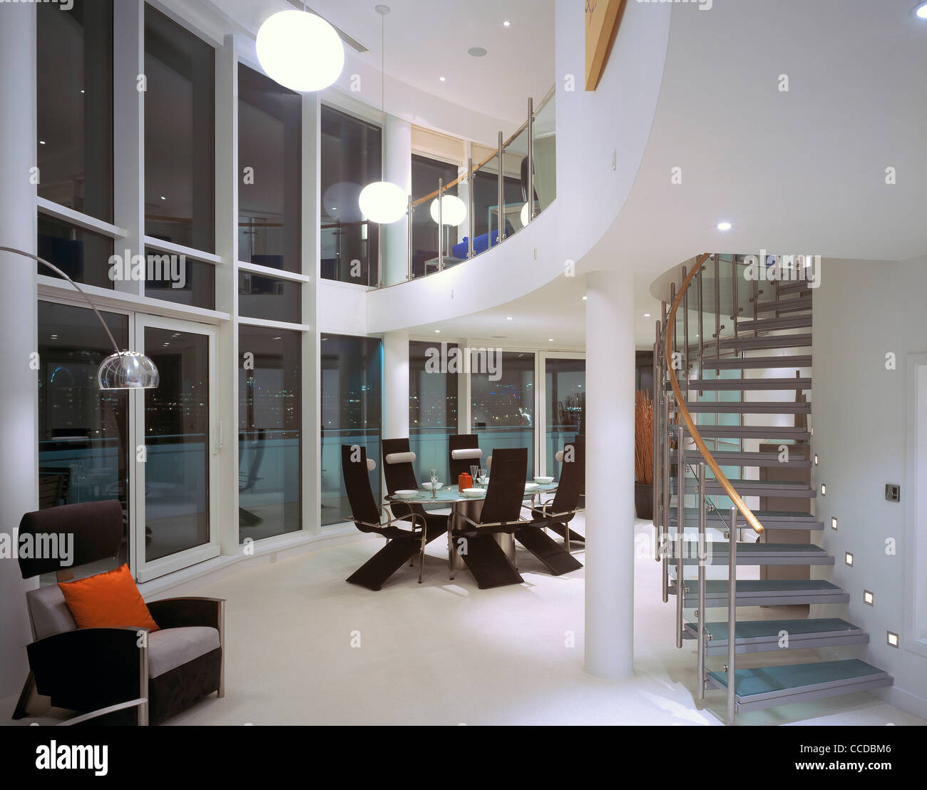 View of Interior penthouse flat hi-res stock photography and images - Alamy