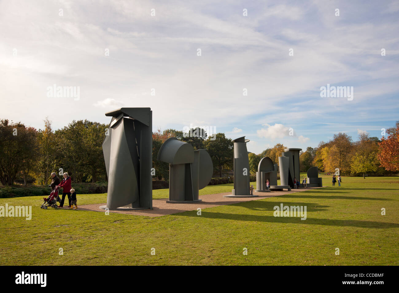 'Promenade' by Sir Anthony Caro in Yorkshire Sculpture Park Stock Photo