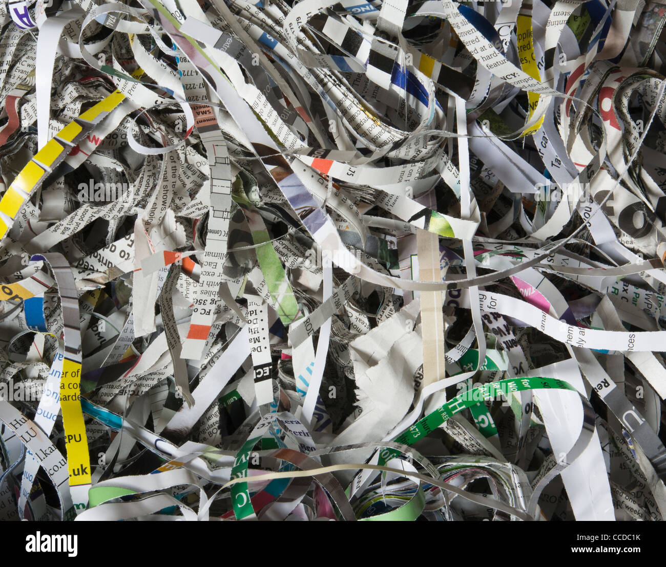 shredded paper of the type used in packaging Stock Photo Alamy