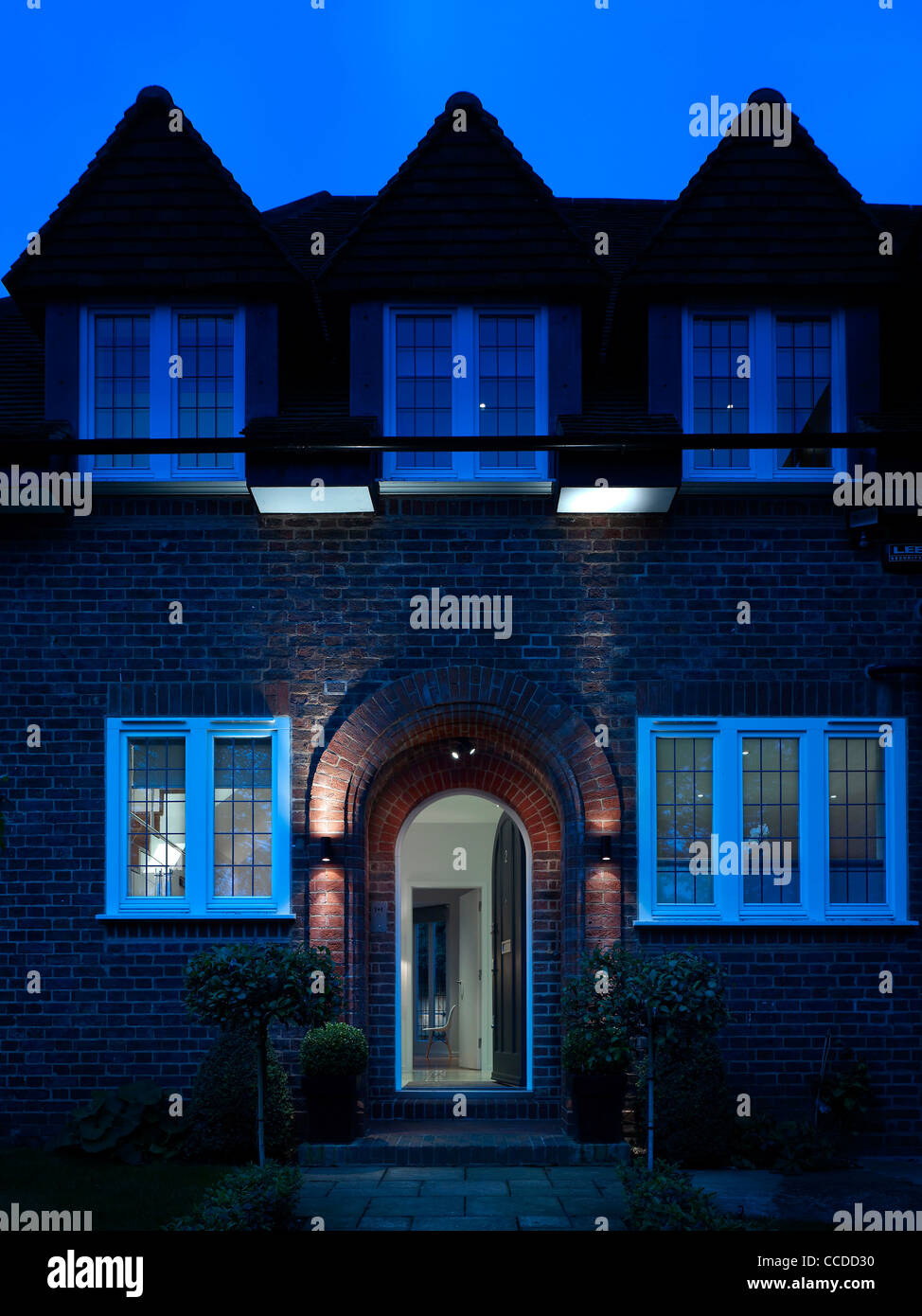 Front, dusk Coppice Drive, Refurbished Edwardian London family house