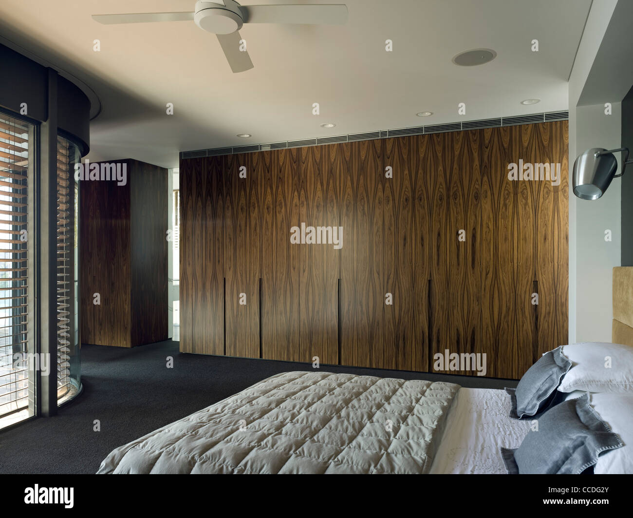 River House, MCK Architects, Sydney, master bedroom Stock Photo