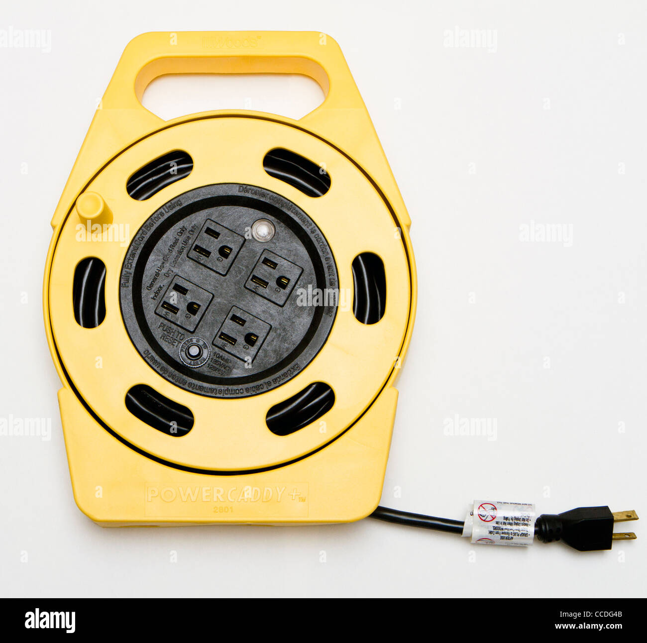 Electric cord storage reel Stock Photo Alamy