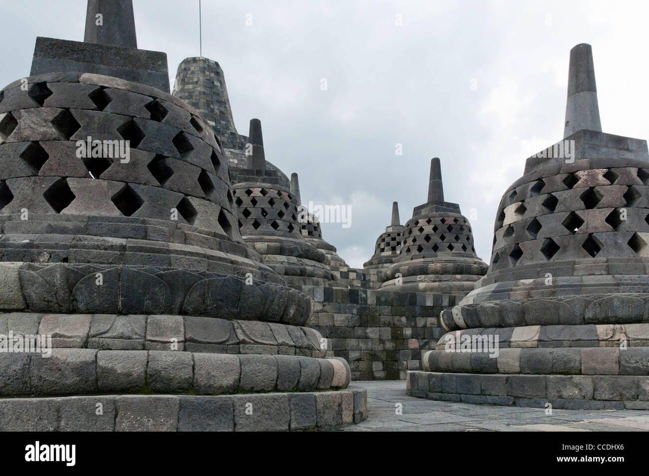 Borobudur, Java, Indonesia Stock Photo