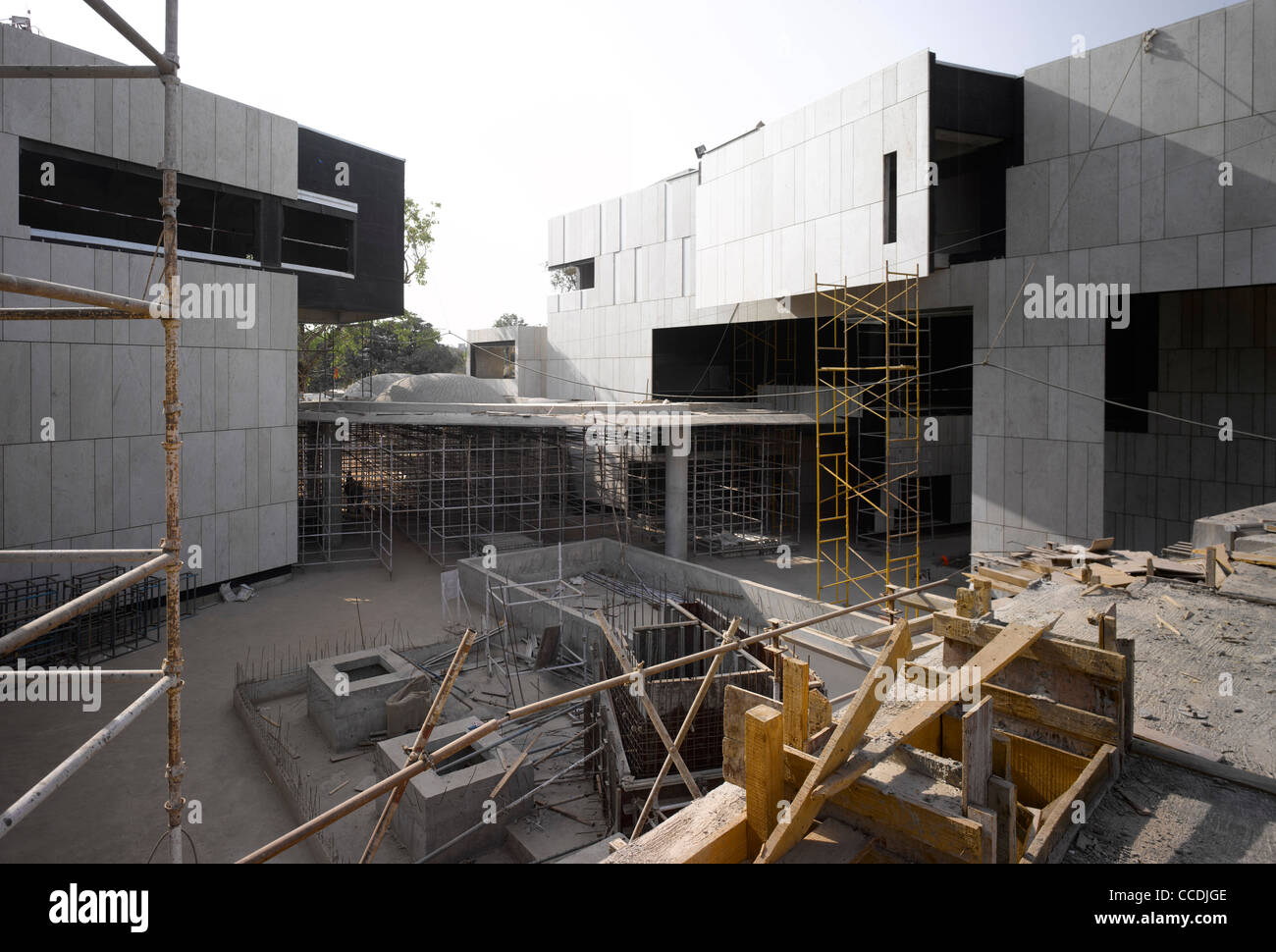 TATA CORPORATE COMPLEX IN CONSTRUCTION-OVERALL VIEW Stock Photo