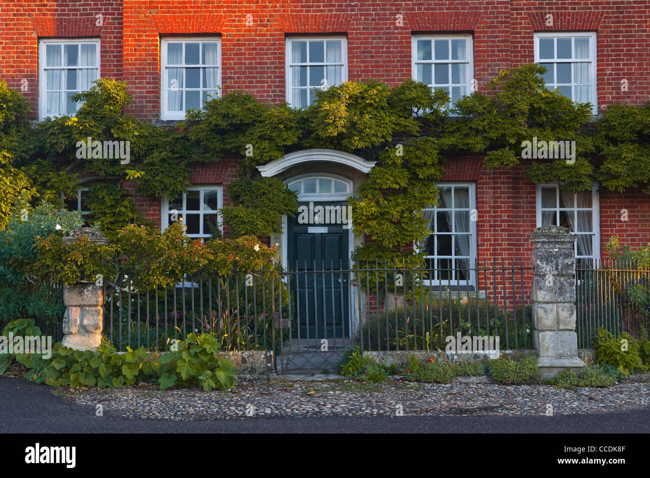 A closeup shot of one of the houses in Salisbury's Cathedral Close
