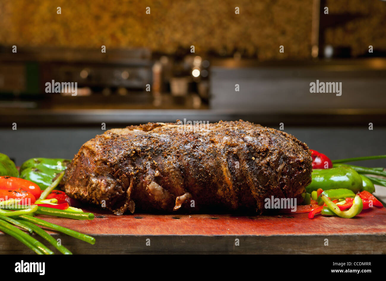 Fresh prime beef at the carving station of a resort's buffet Stock Photo -  Alamy