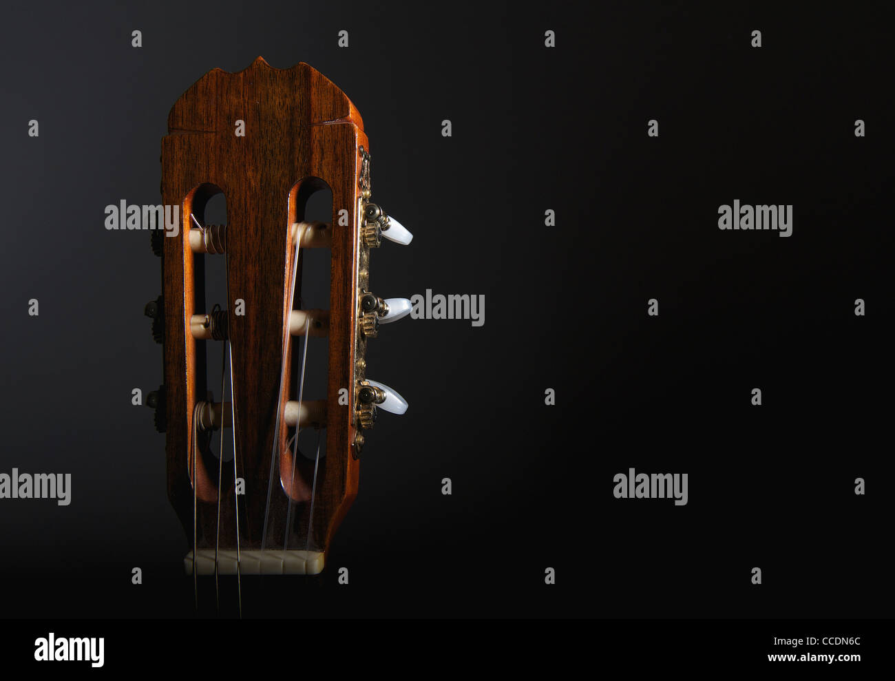 Acoustic guitar head stock Stock Photo Alamy