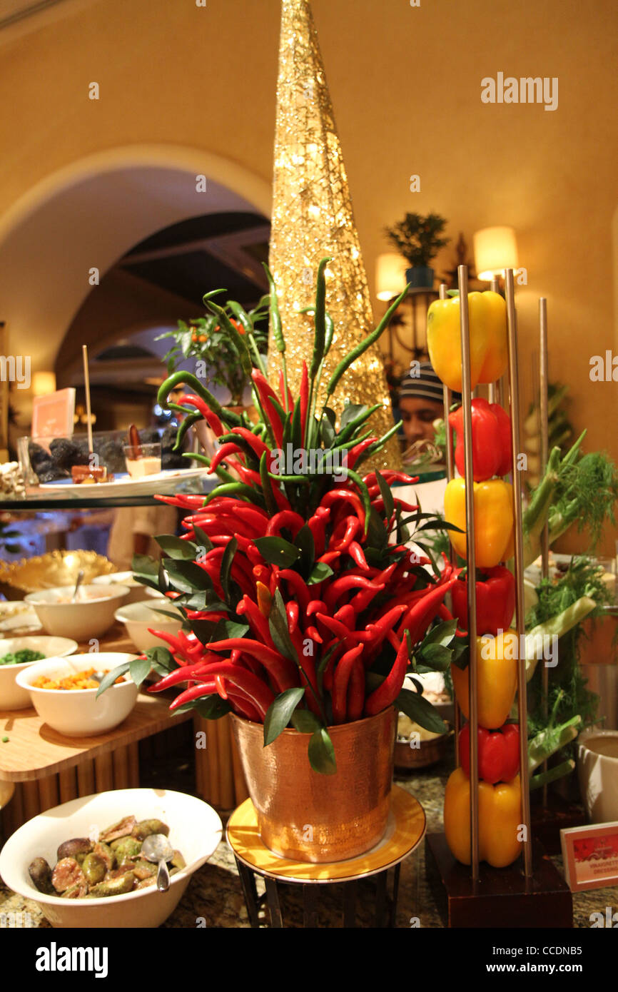 Christmas Eve oriental buffet at the Kaleidoscope restaurant at the
