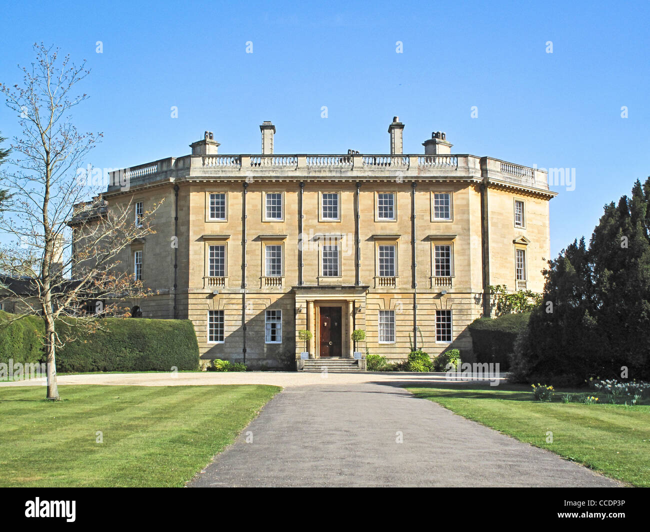 The front face of Exbury House in Hampshire, home of the Rothschild family Stock Photo