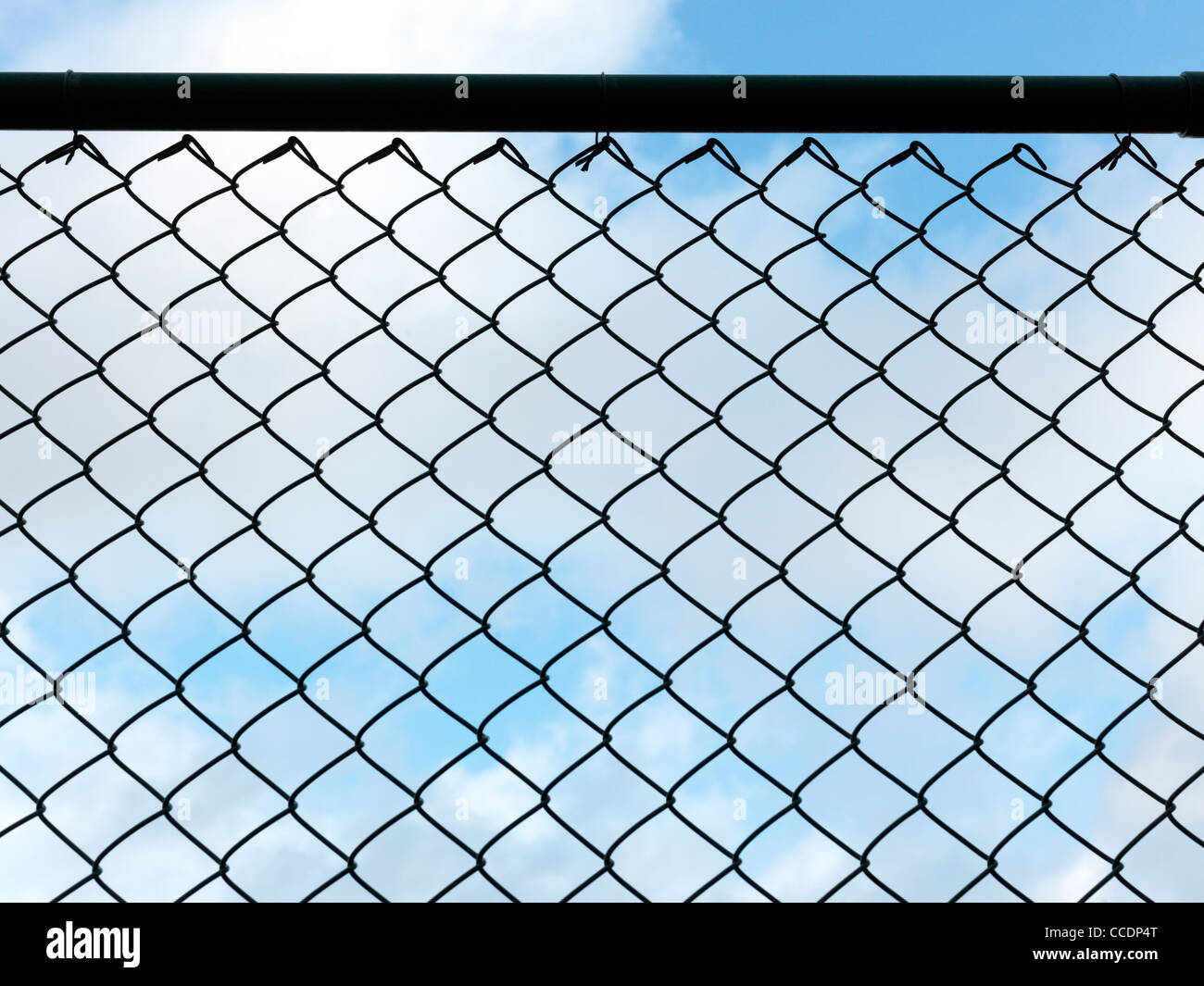 Wire Mesh Fence Stock Photo