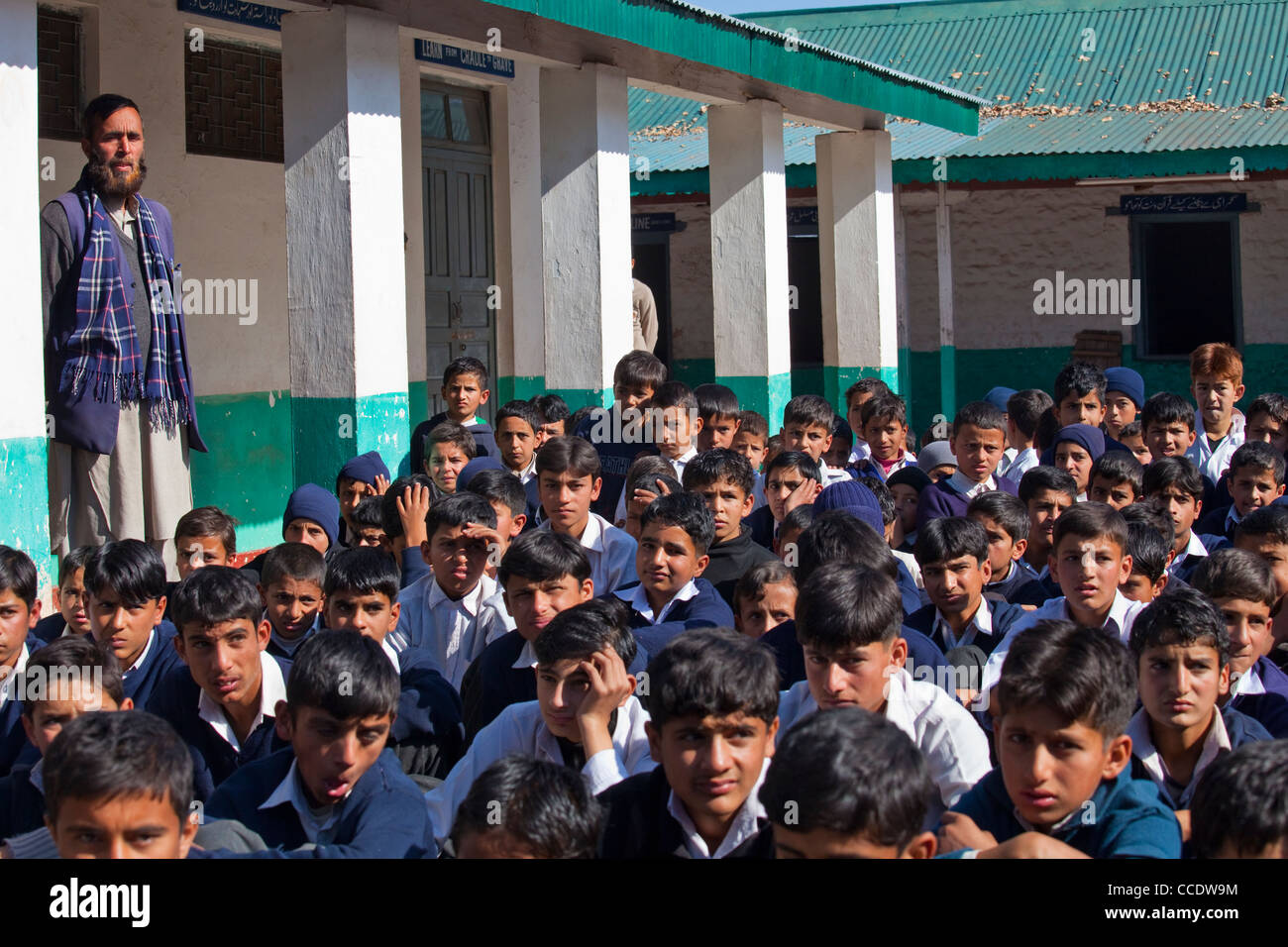 Government School in Murree, Punjab Province, Pakistan Stock Photo