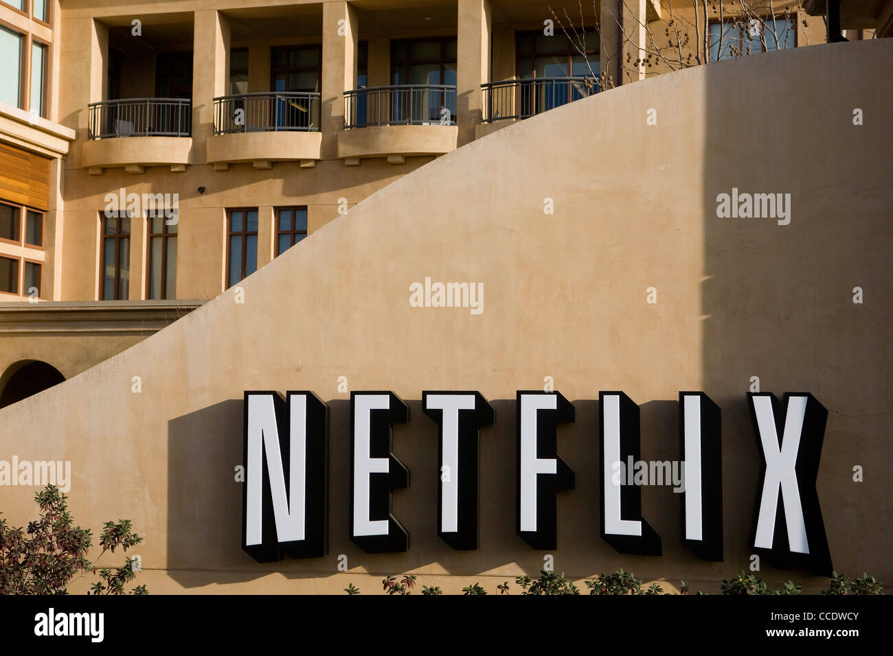 The headquarters of Netflix. Stock Photo