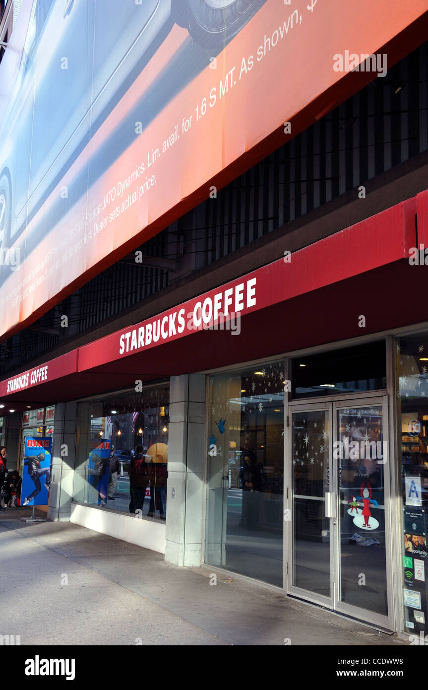 Starbucks cafe, New York, USA Stock Photo