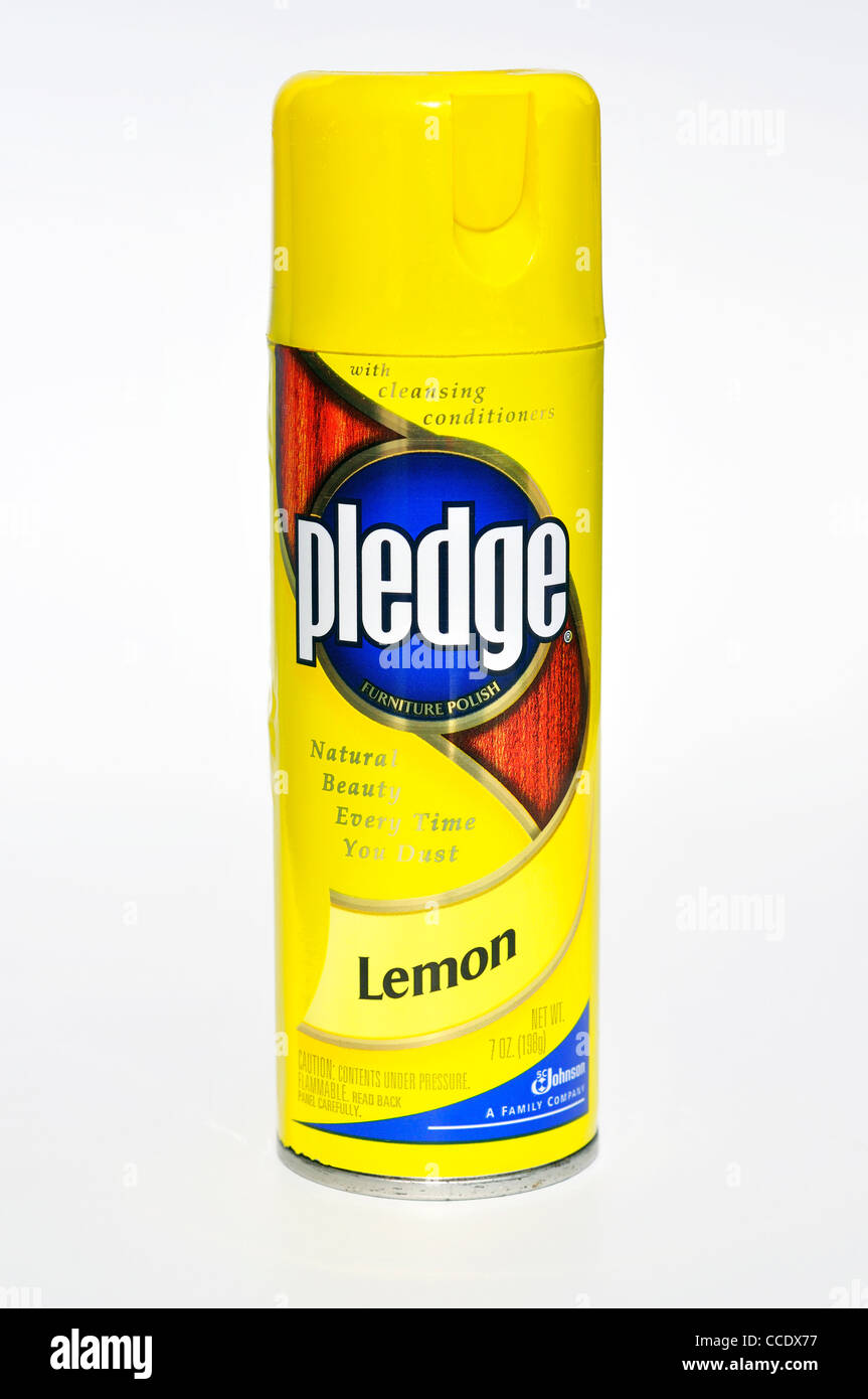 Pledge furniture cleaner Stock Photo Alamy