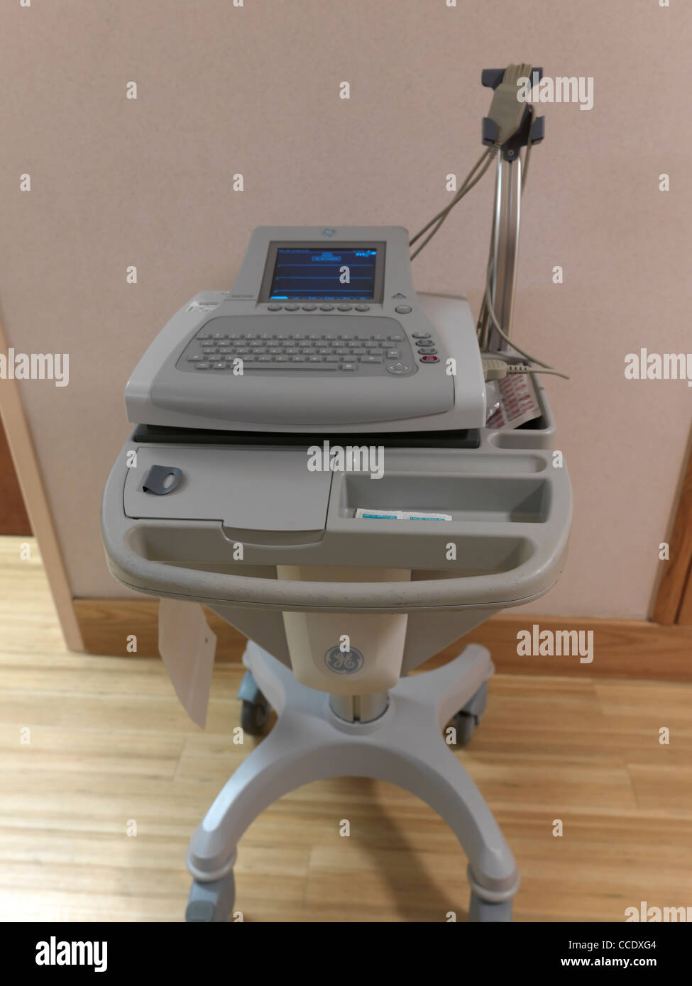 Electrocardiography Machine (ECG) On A Stand In A Hospital England Stock  Photo - Alamy