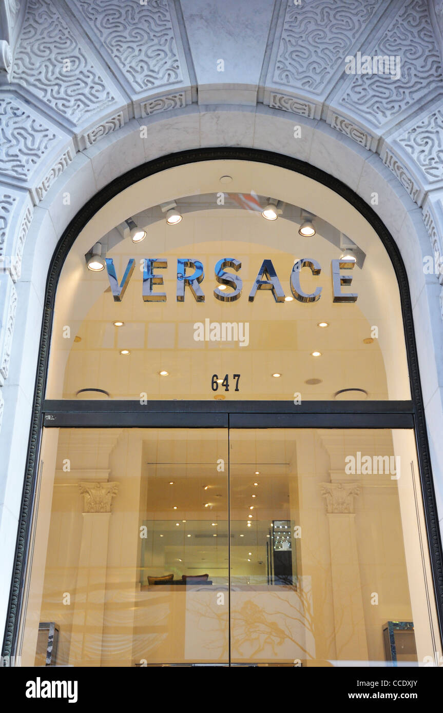 Versace designer fashion store, New York, USA Stock Photo - Alamy