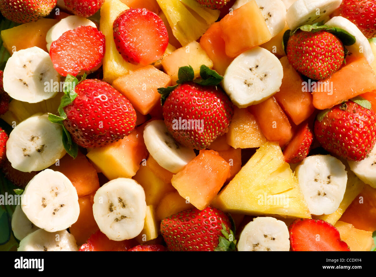 Fresh mixed fruit salad . Wholesome food Stock Photo Alamy