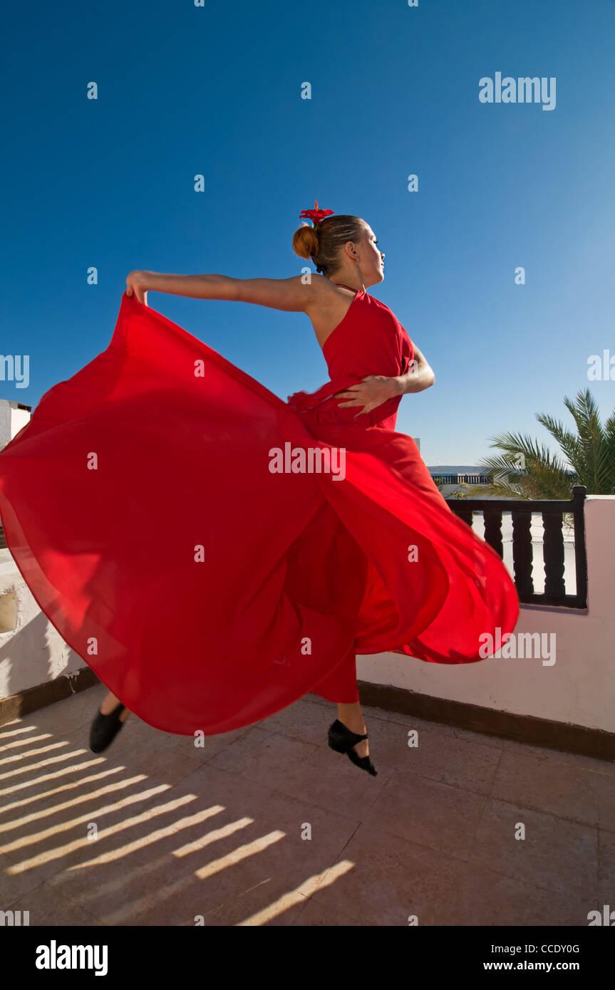 Flamenco red dress sale