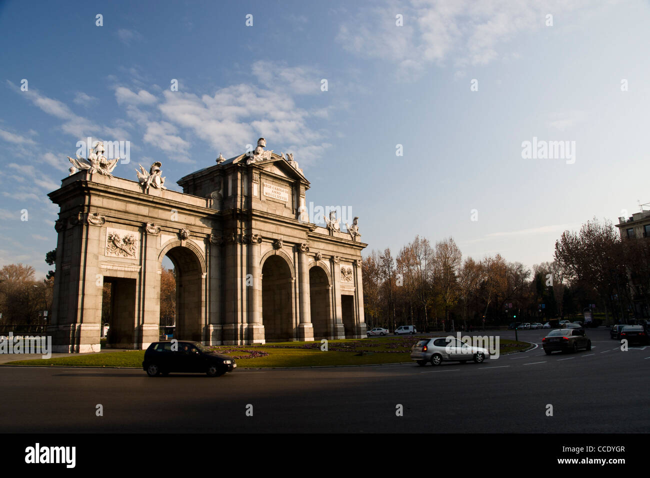 Puerta de Alcala, Plaza de la Independencia, Madrid, Spain. Stock Photo