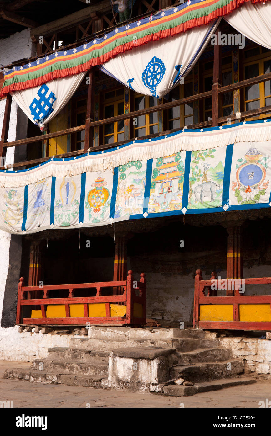 India, Arunachal Pradesh, Tawang, hilltop Buddhist Gompa, Prayer Hall