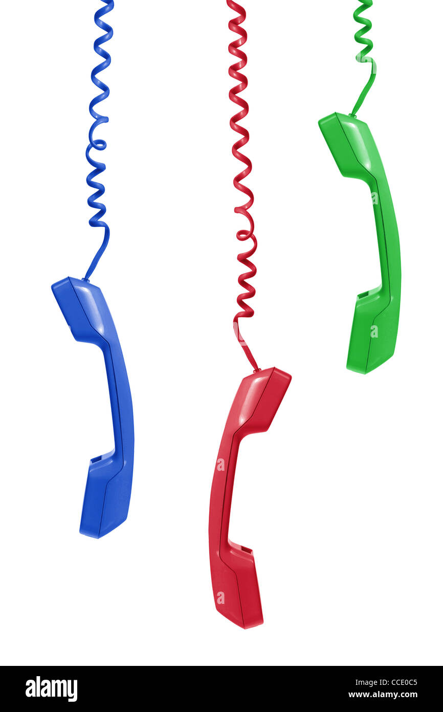 Phone Receivers Stock Photo