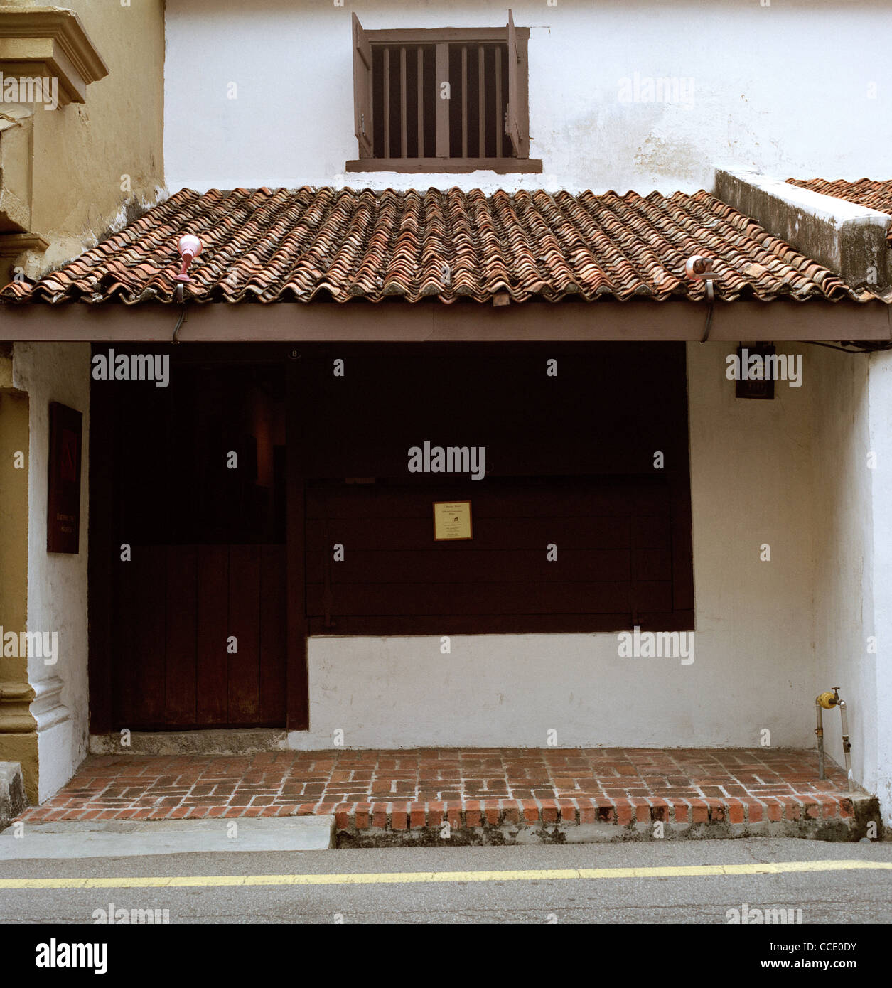 Historical Traditional Architecture Of An Early Shophouse 8 Heeren Stock Photo Alamy
