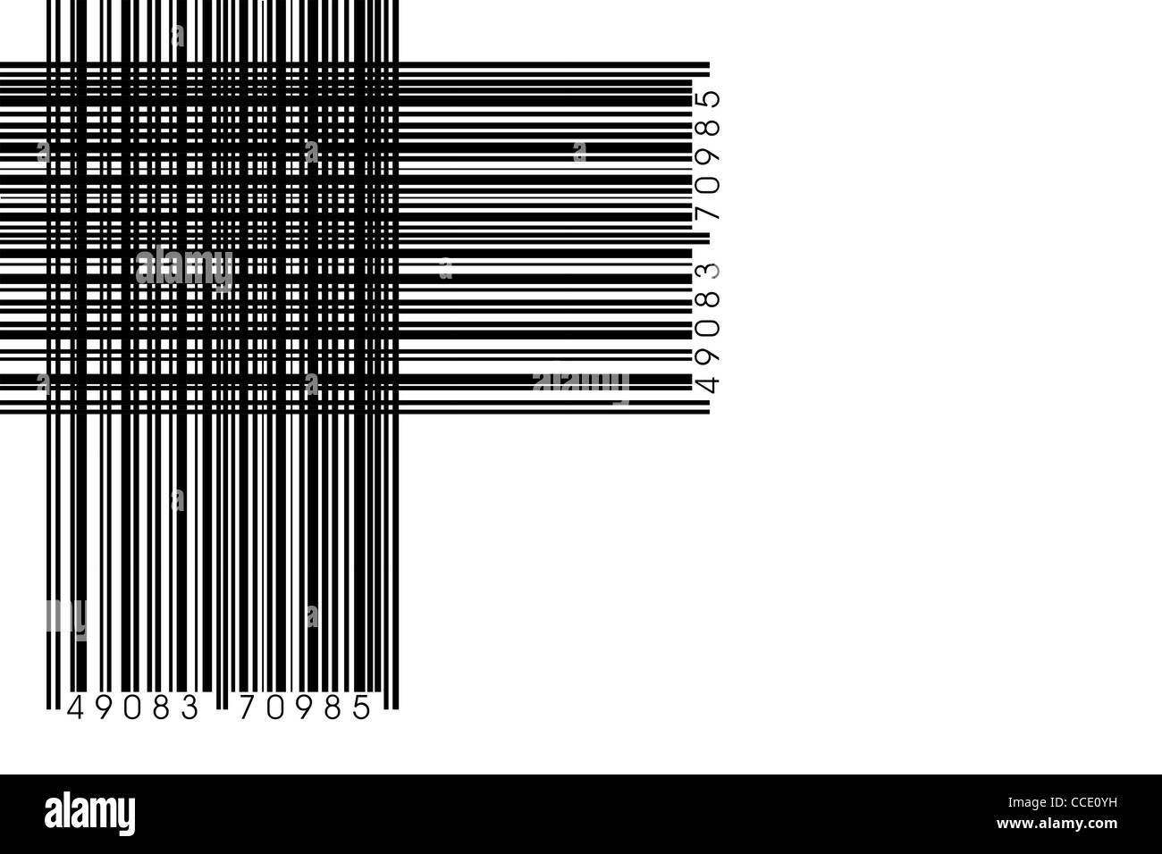 fake bar codes on white background Stock Photo - Alamy