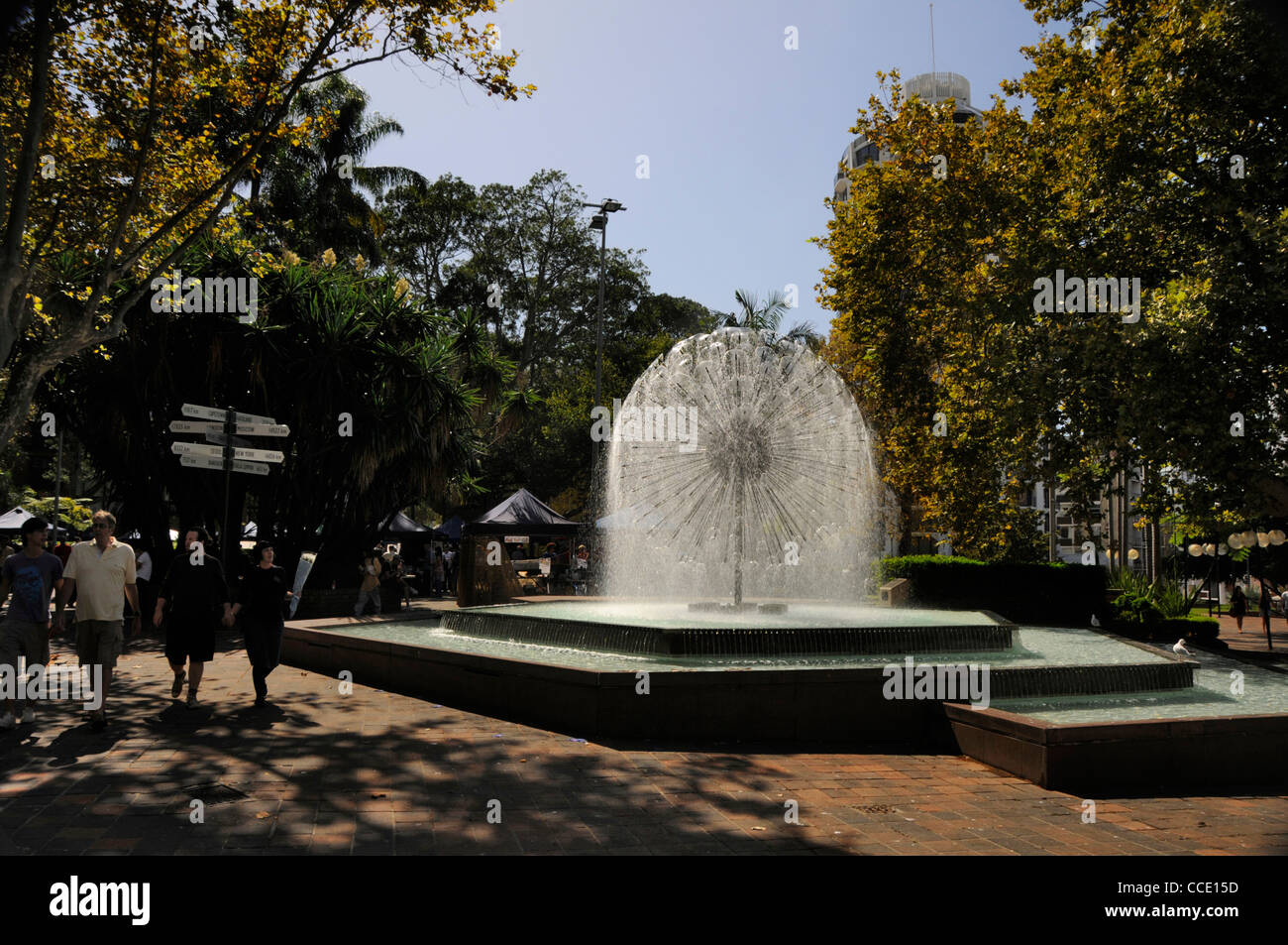 The ElAlamein Memorial Fountain in Kings Cross, a red light district