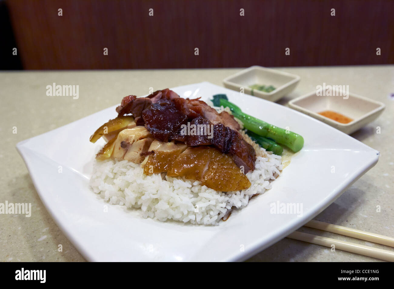 selection of siu mei roast meats in a fast food restaurant aberdeen ...