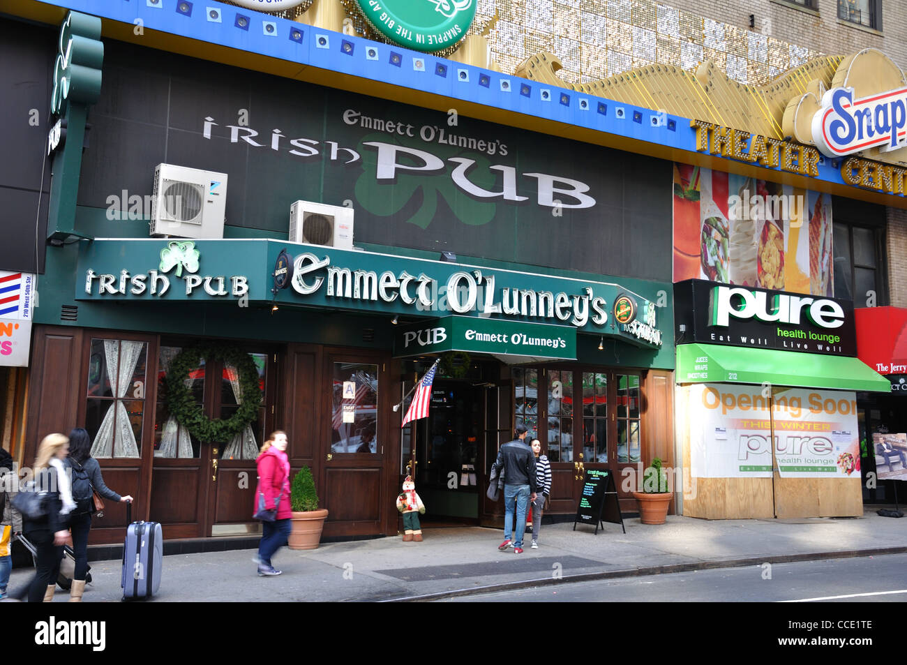 Emmett O'Lunney's Irish pub, New York, USA Stock Photo