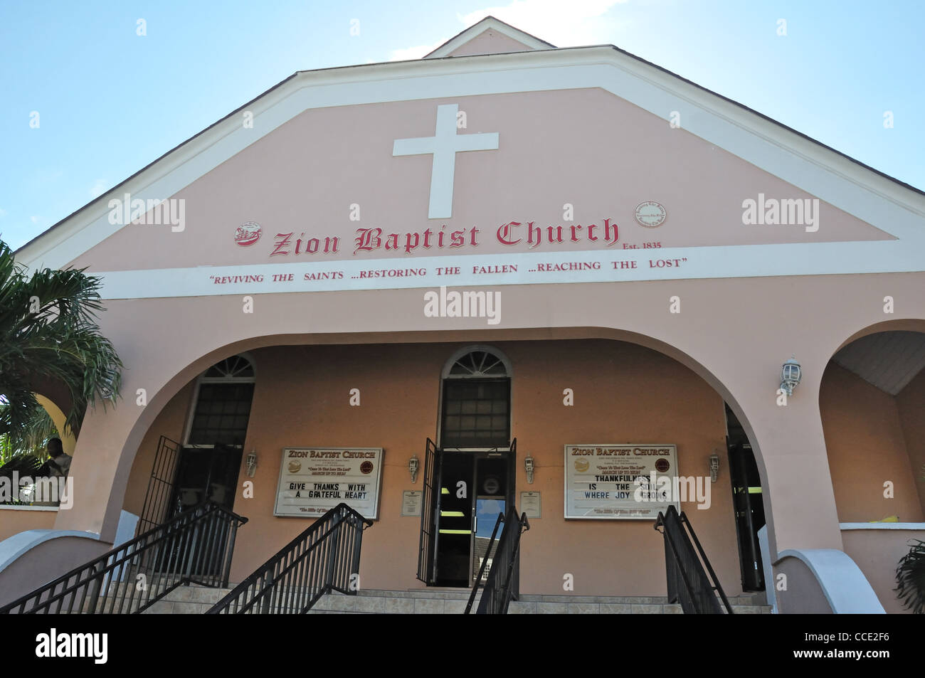 Zion Baptist church, Nassau, Bahamas Stock Photo