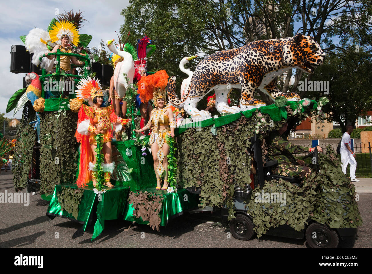 Float at Notting Hill Carnival, Paraiso School of Samba Stock Photo Alamy