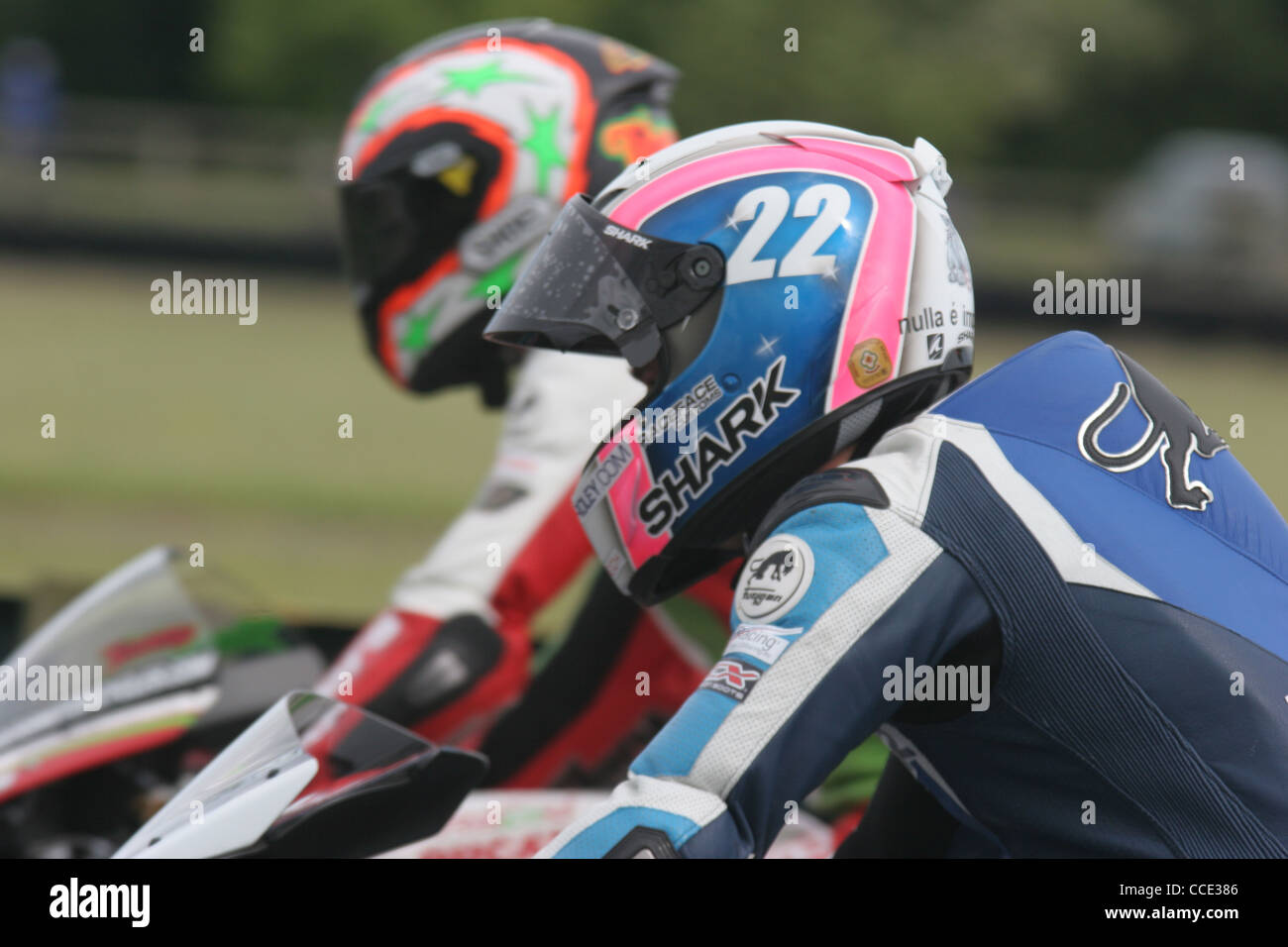 British Superbikes at Croft Circuit Stock Photo
