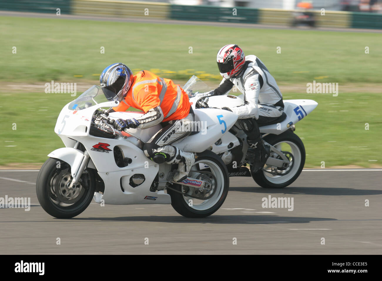 British Superbikes at Croft Circuit Stock Photo