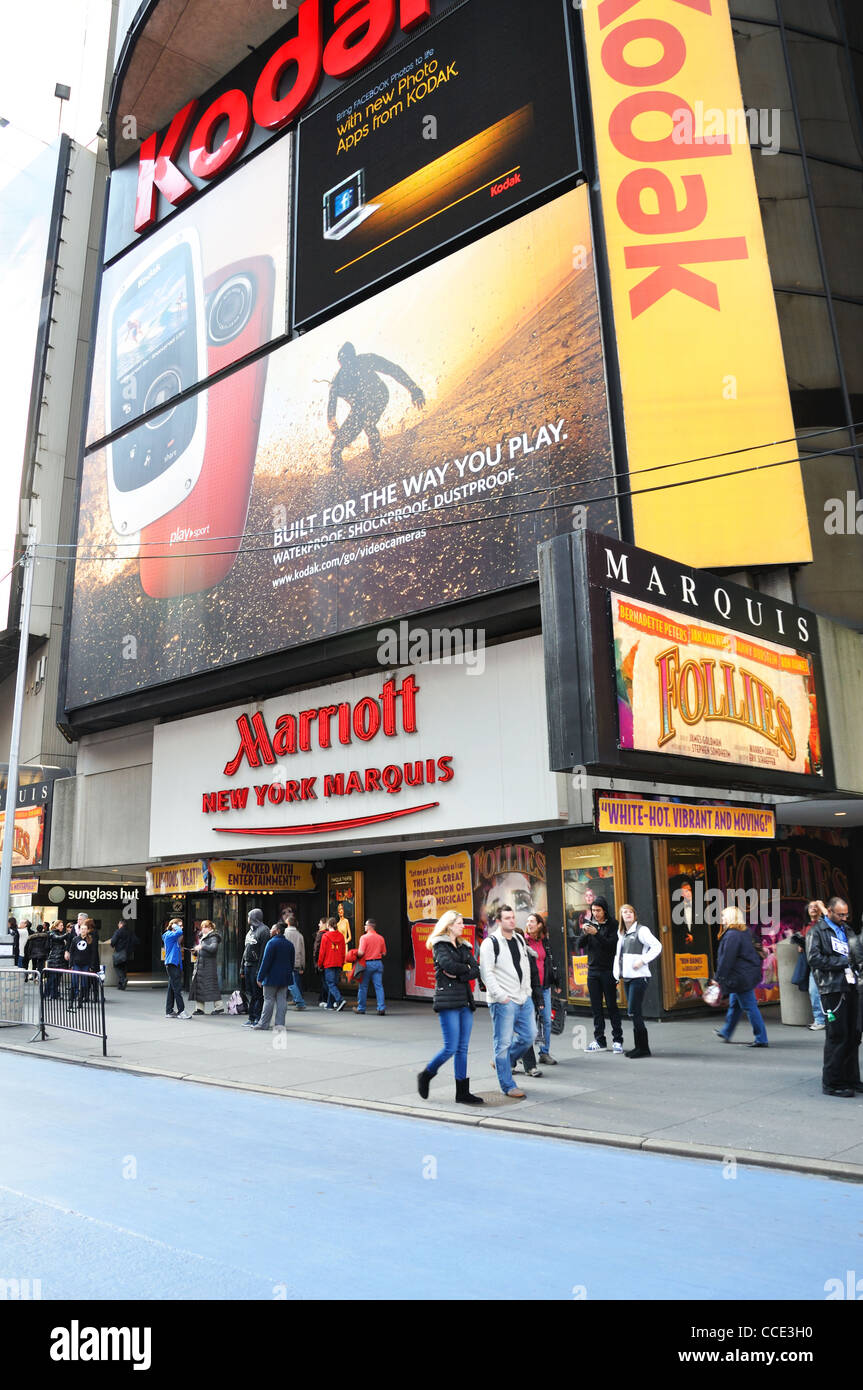 Marriott hotel, New York, USA Stock Photo - Alamy