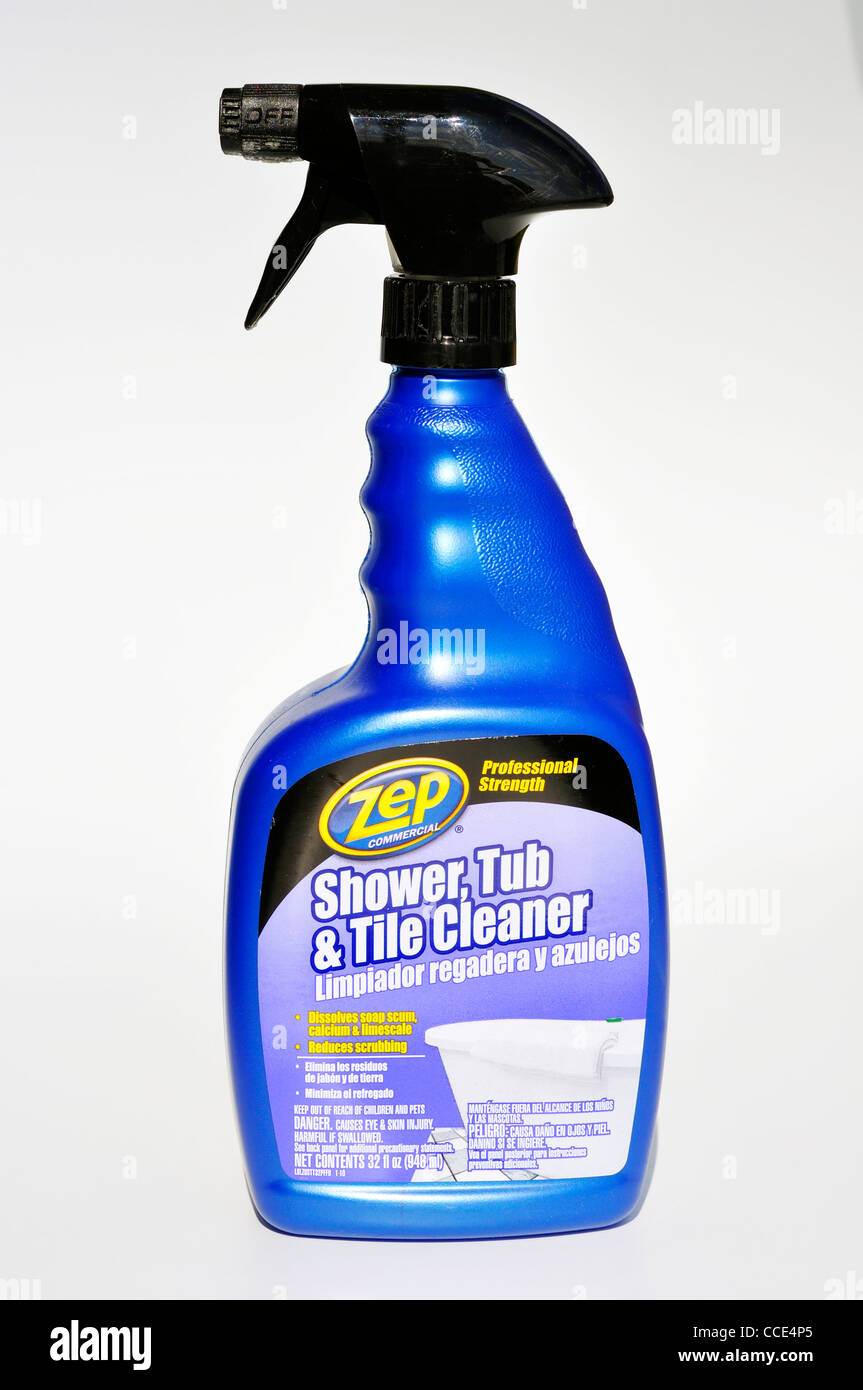 ZEP shower, tub and tile cleaner Stock Photo Alamy