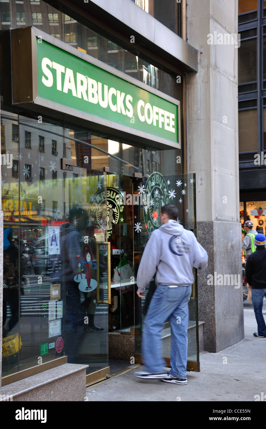 Starbucks cafe, New York, USA Stock Photo