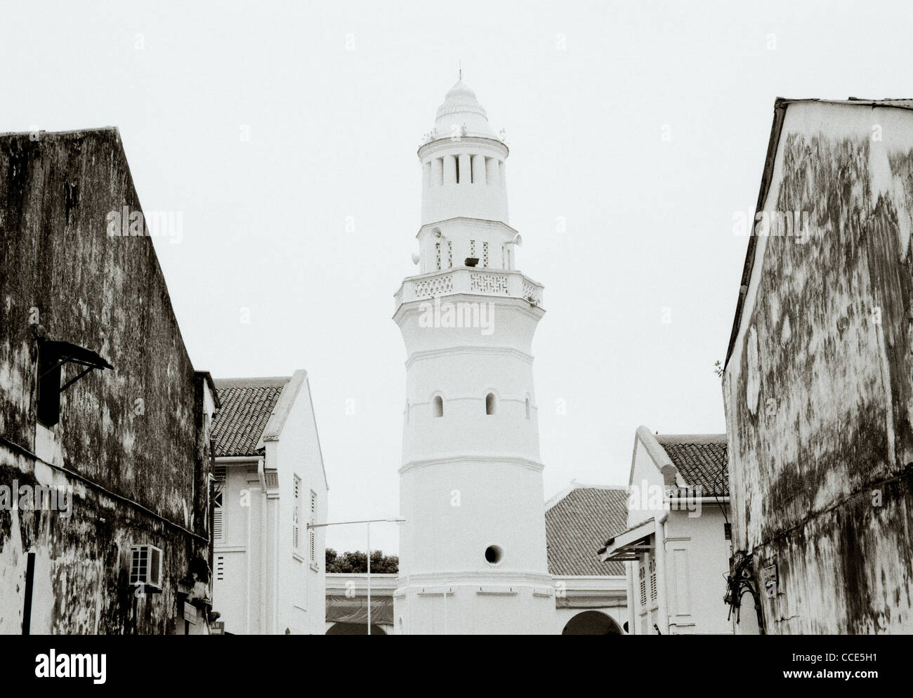 Acheen Street Mosque Lebuh Acheh in George Town in Penang Island in Malaysia in Far East Southeast Asia. History Islam Islamic Muslim Architecture Stock Photo