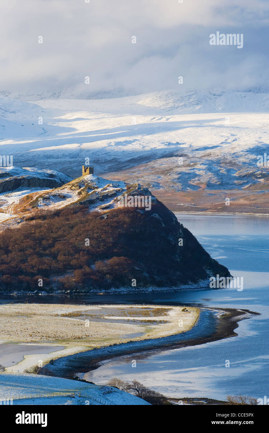 Castle Varrich near Tongue, Sutherland, Scotland. Stock Photo