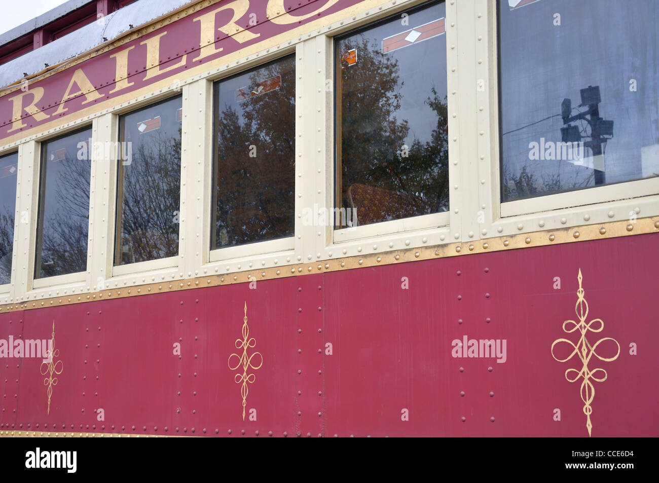 Vintage Grapevine train, Grapevine, Texas, USA Stock Photo