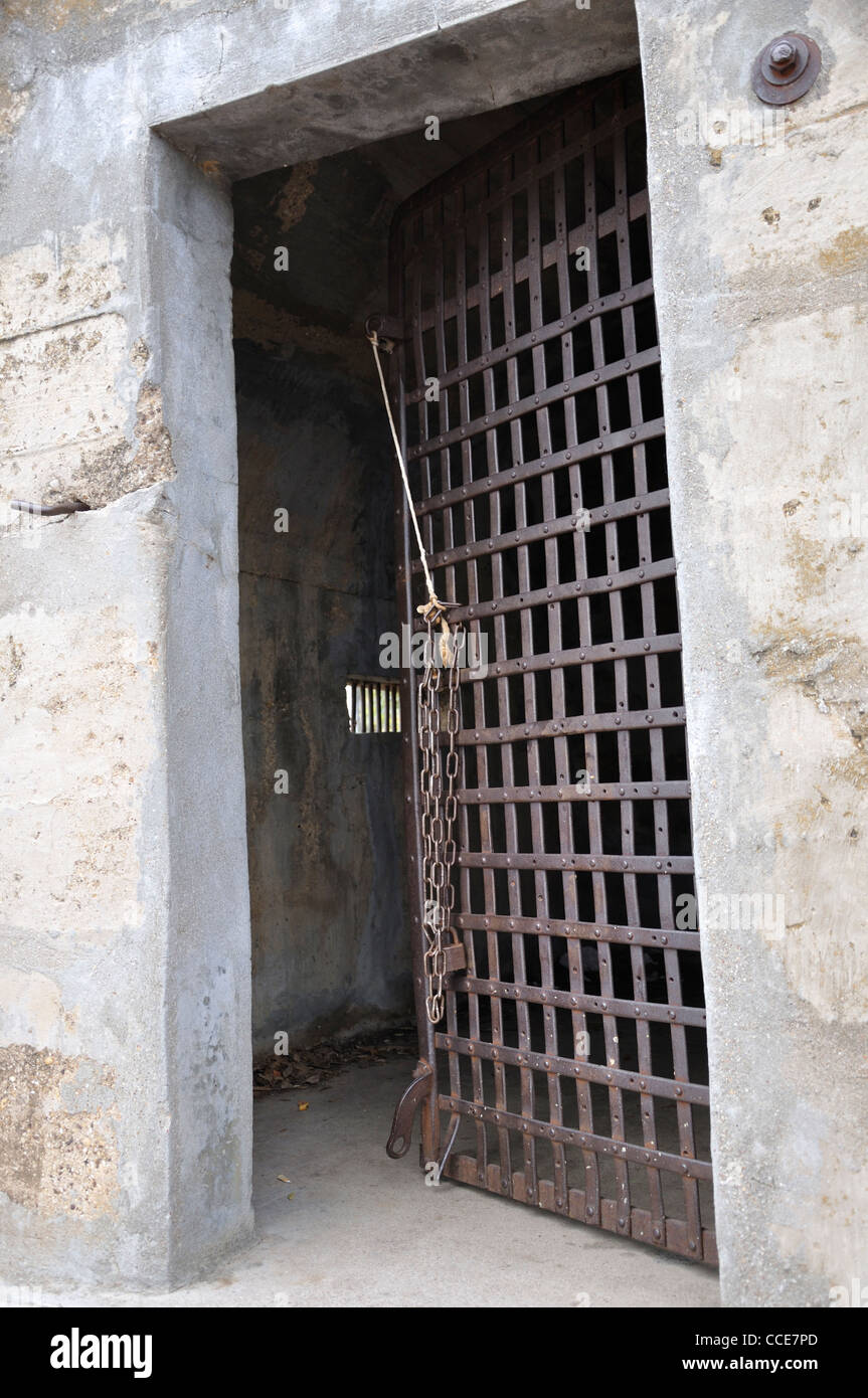 Prison door,Grapevine, Texas, USA Stock Photo