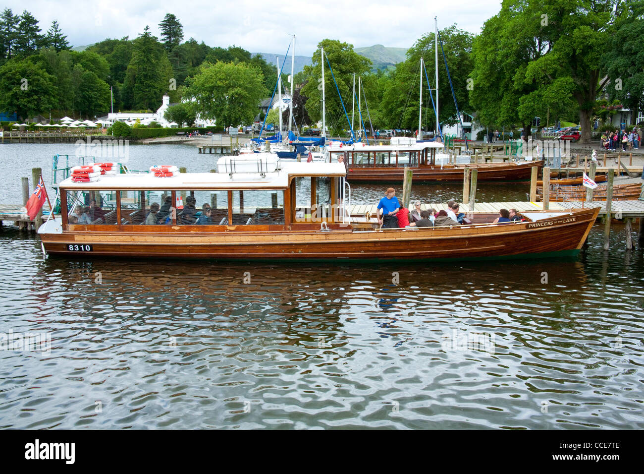 Passenger Cruiser, Windermere,  Lake Windermere, Cumbria, UK Lake District Stock Photo