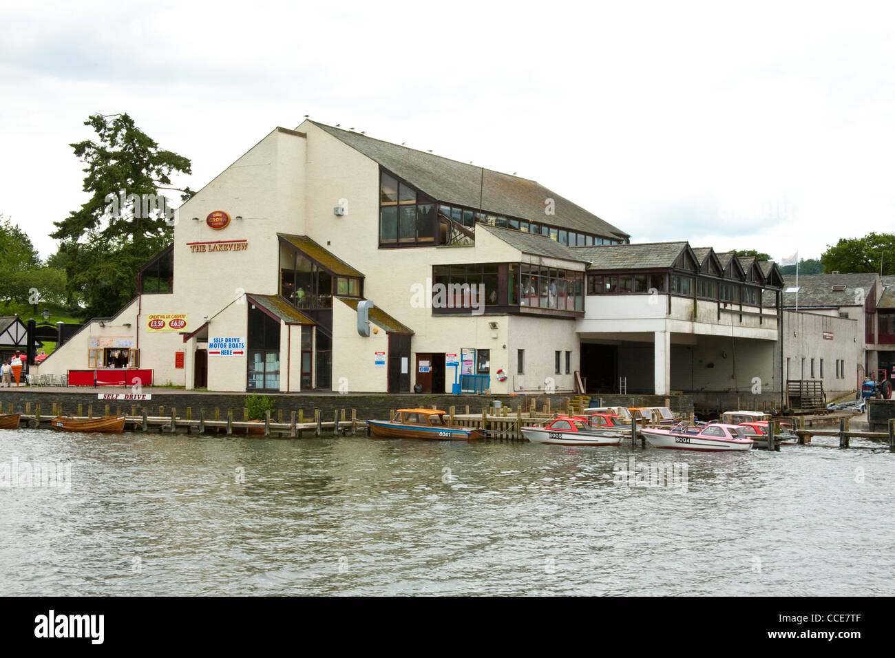 The Lakeview Restaurant, Lake Windermere, Cumbria, UK Lake District