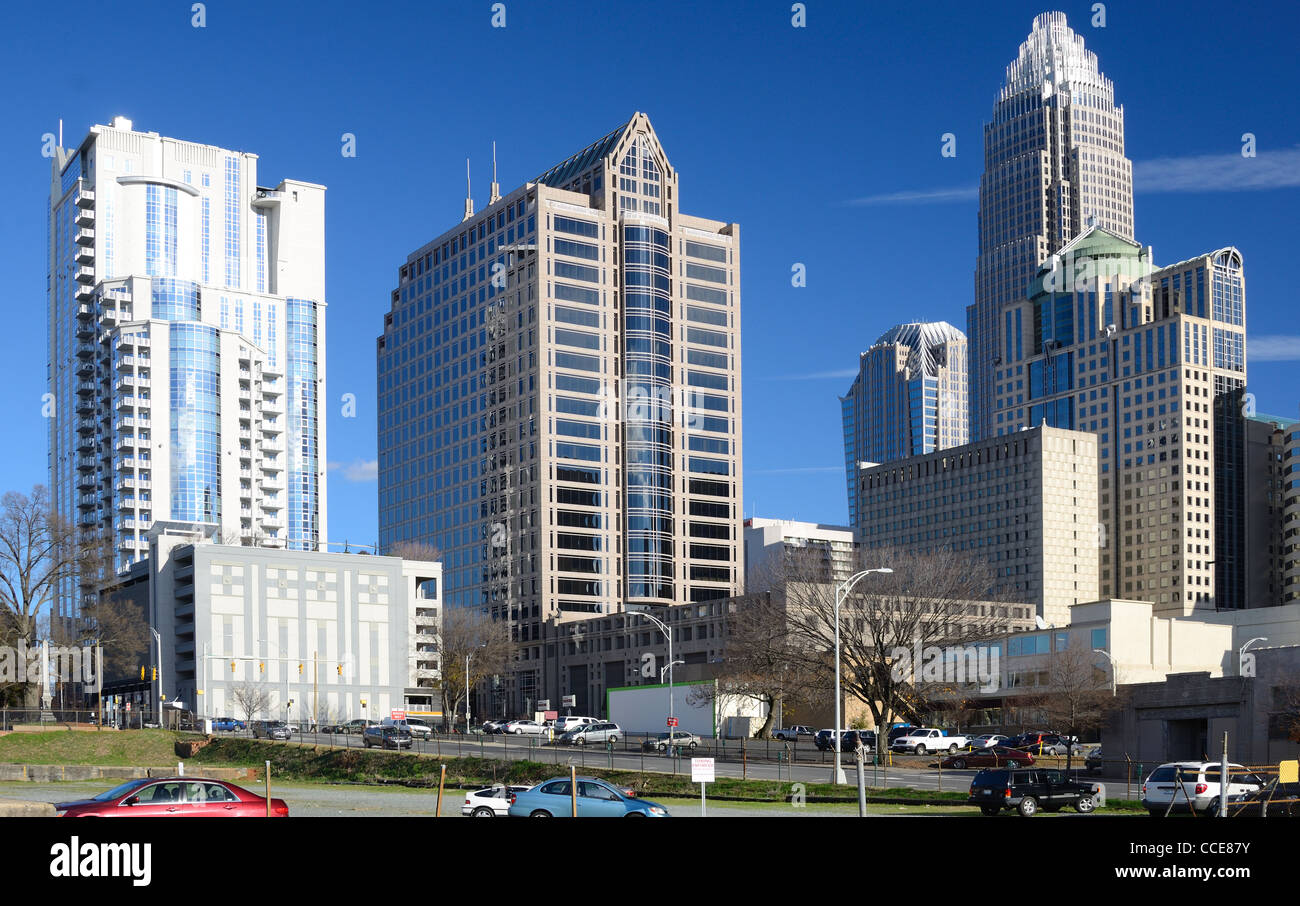 Buildings in Uptown Charlotte, North Carolina Stock Photo Alamy