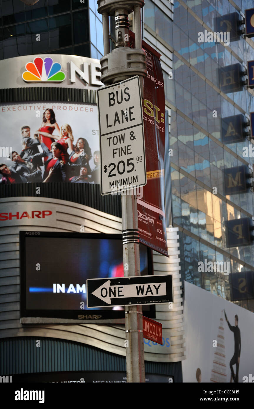 New York street signs, USA Stock Photo Alamy