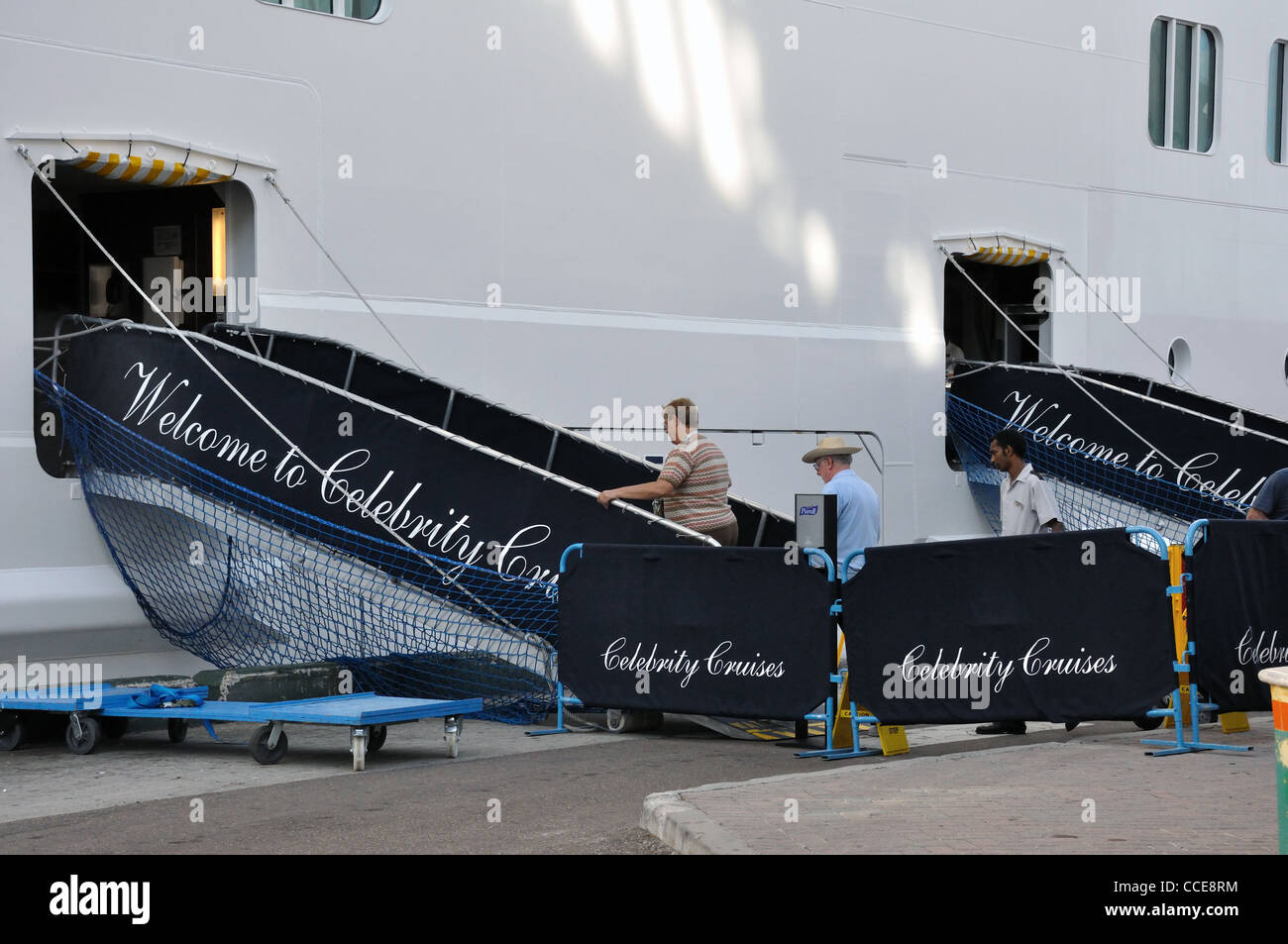 Cruise ship gangway entrance hi-res stock photography and images - Alamy