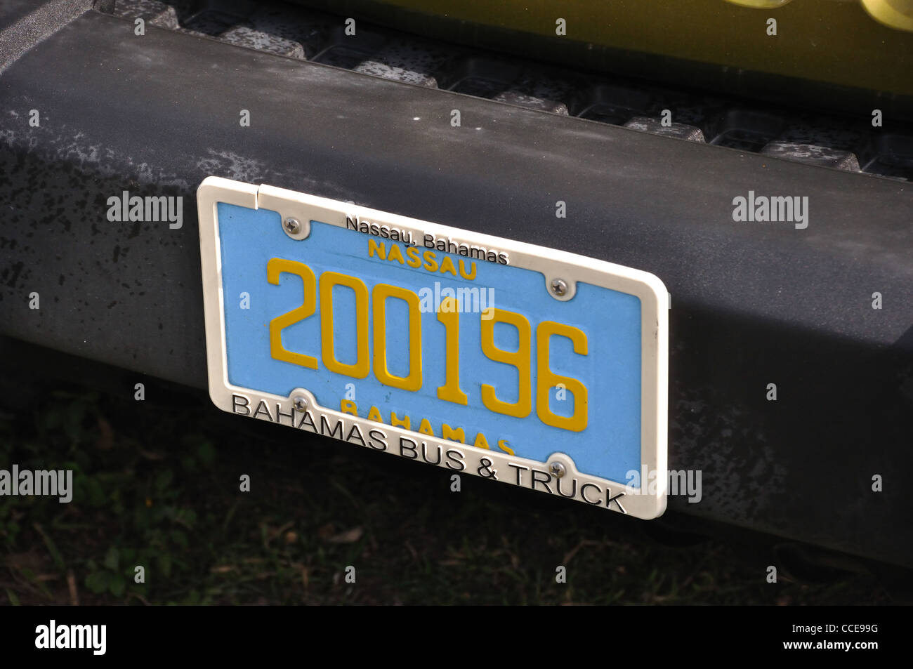 Bahamas license plate on car Stock Photo Alamy