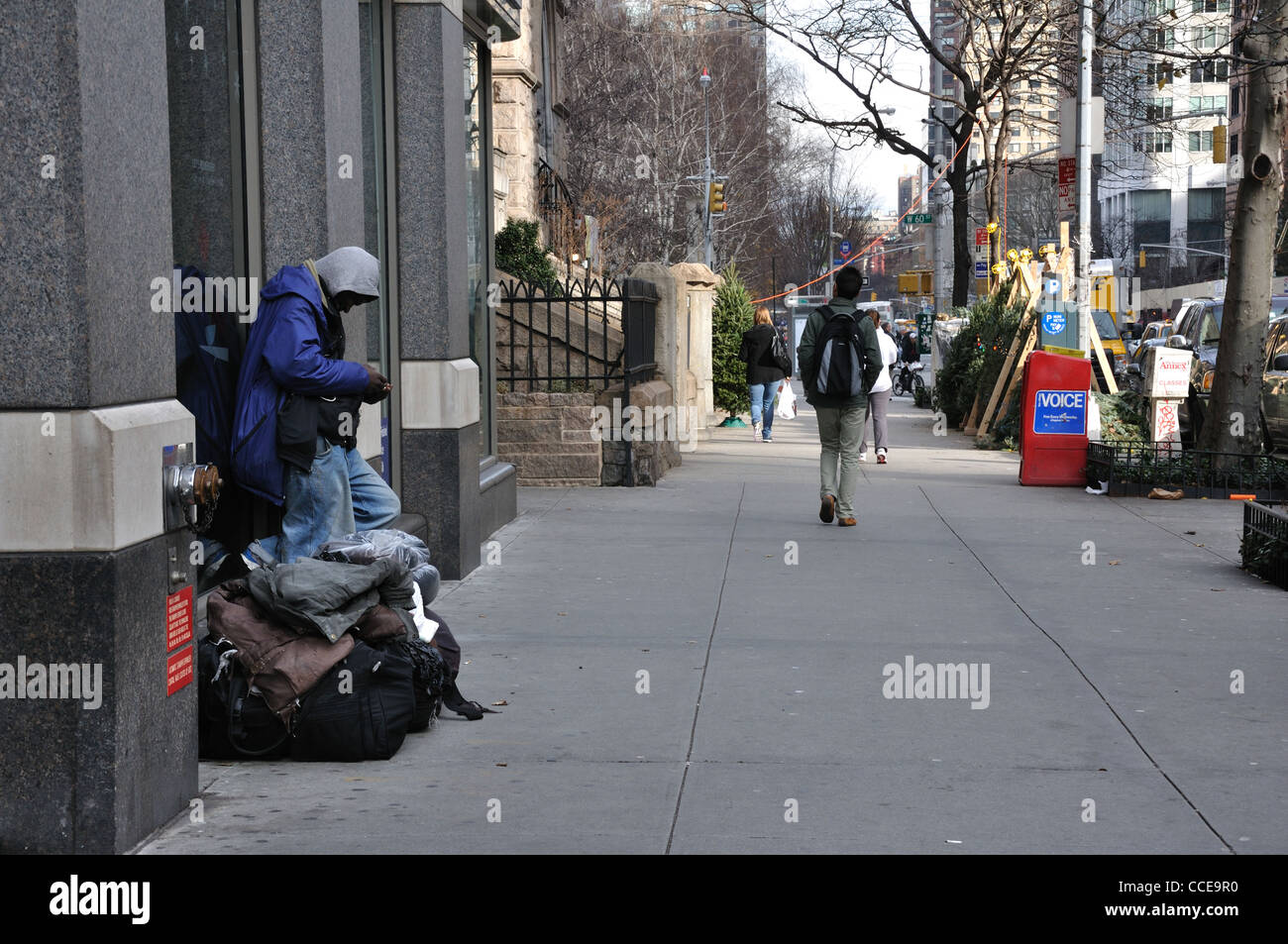 Homeless beggar, New York City, USA Stock Photo - Alamy