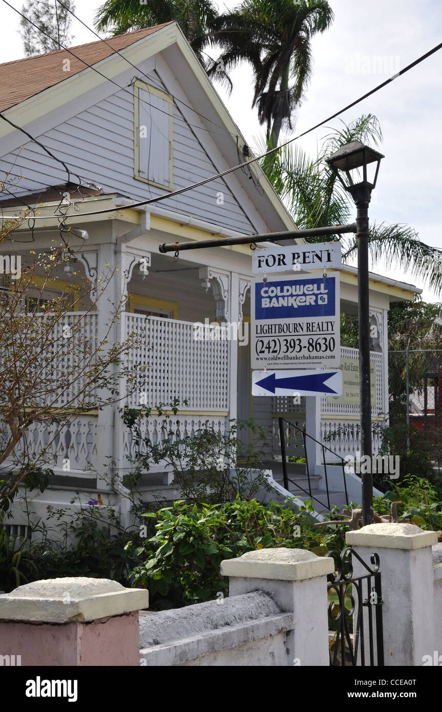 House for rent, Nassau, Bahamas Stock Photo Alamy